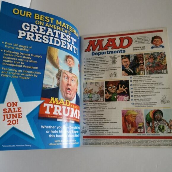 Mad Magazine #546 Aug 2017 Trump Take Your Kids to Work Everyday Special Issue - Picture 4 of 5